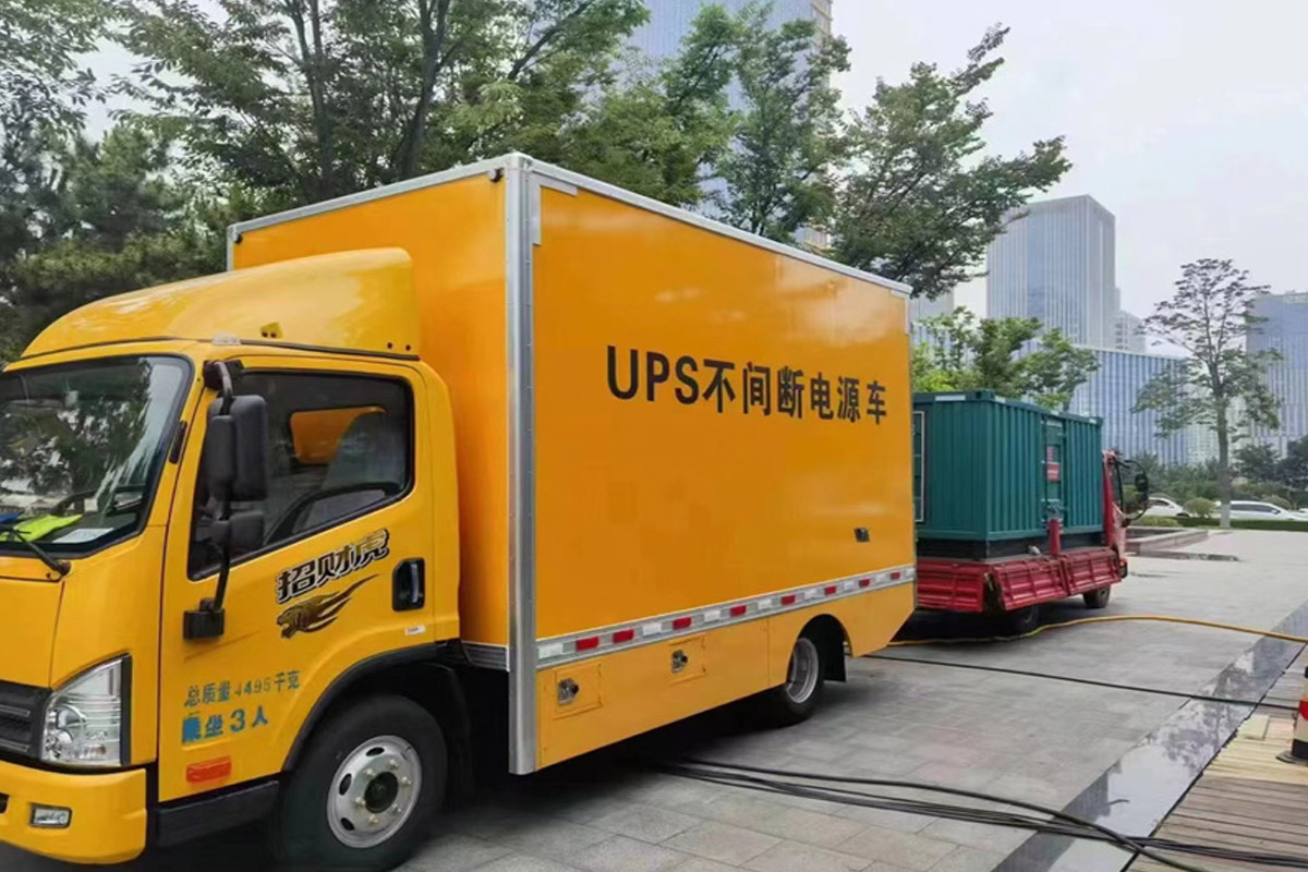 淮北发电机租赁施工现场