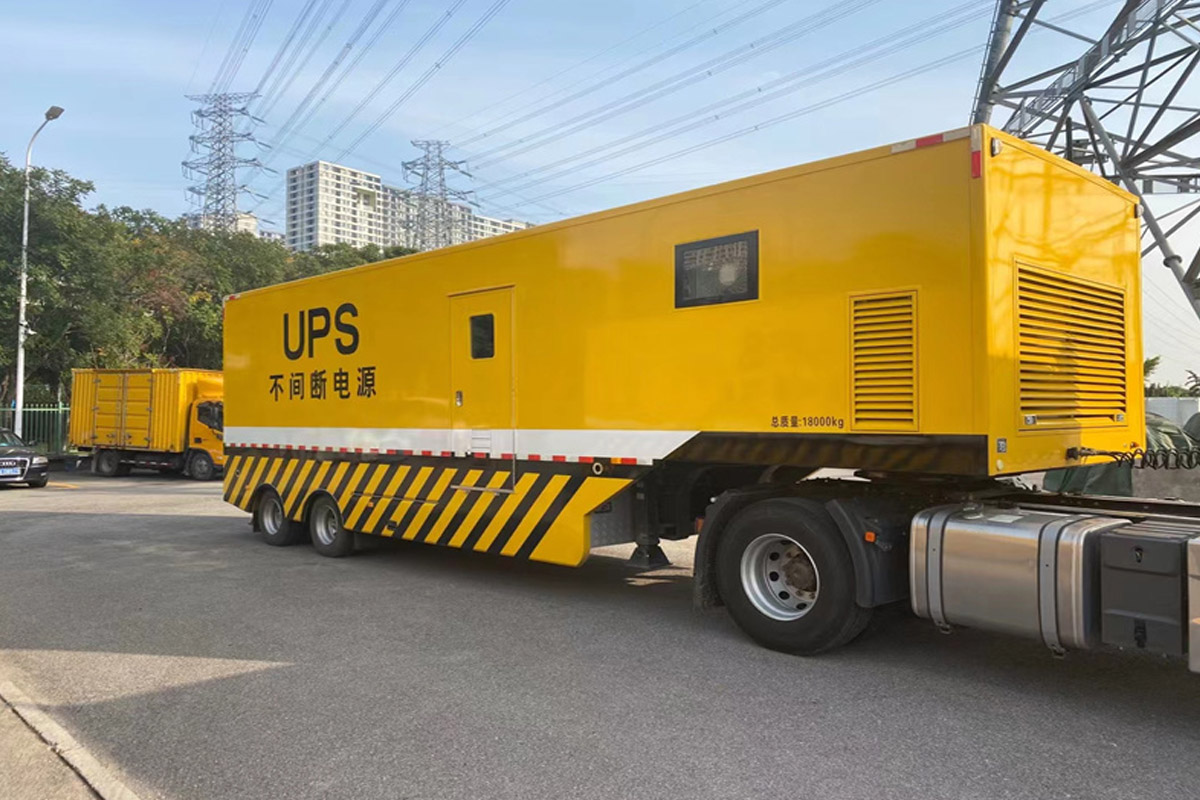 淮北发电机租赁施工现场